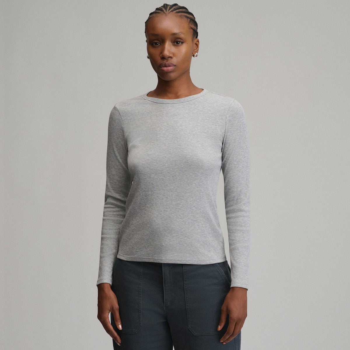 Women's Softline Rib Long-Sleeve Crew | Eddie Bauer
