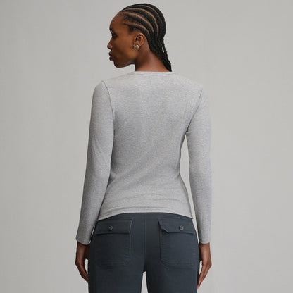 Women's Softline Rib Long-Sleeve Crew | Eddie Bauer