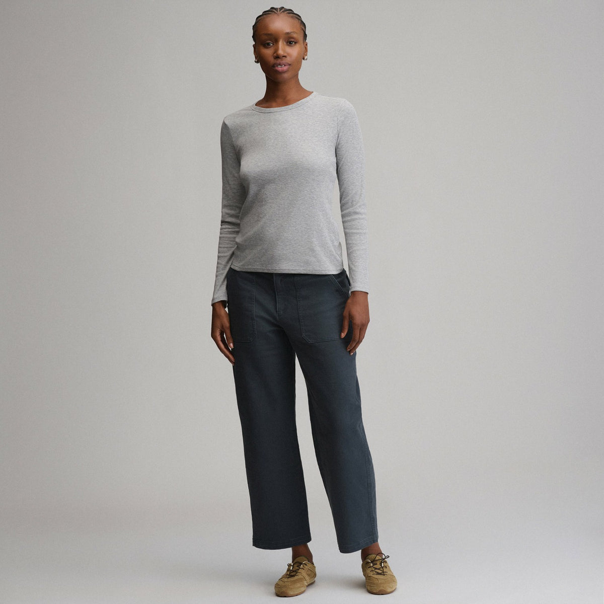 Women's Softline Rib Long-Sleeve Crew | Eddie Bauer