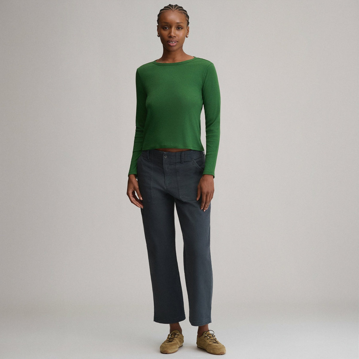 Women's Softline Rib Long-Sleeve Crew | Eddie Bauer