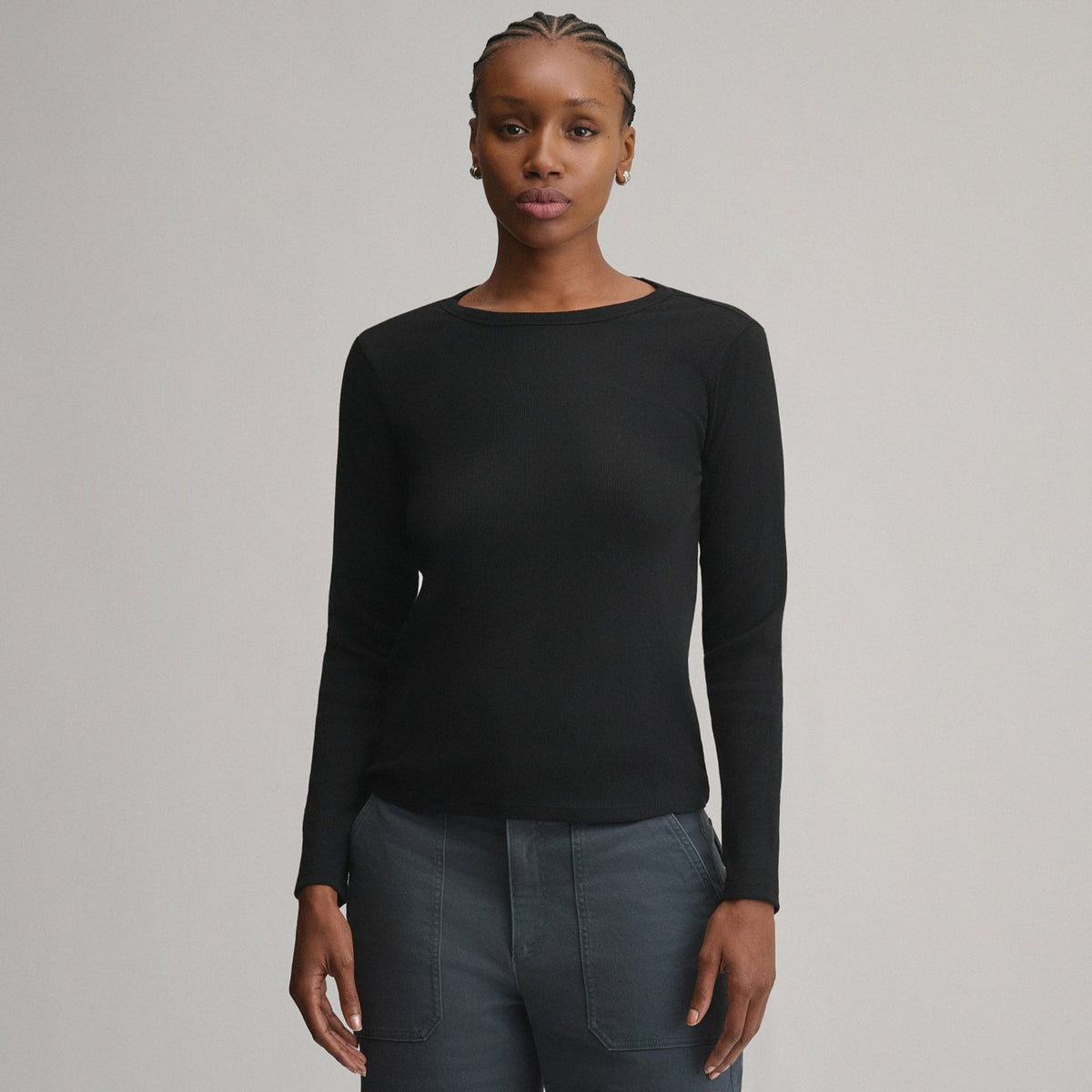 Women's Softline Rib Long-Sleeve Crew | Eddie Bauer
