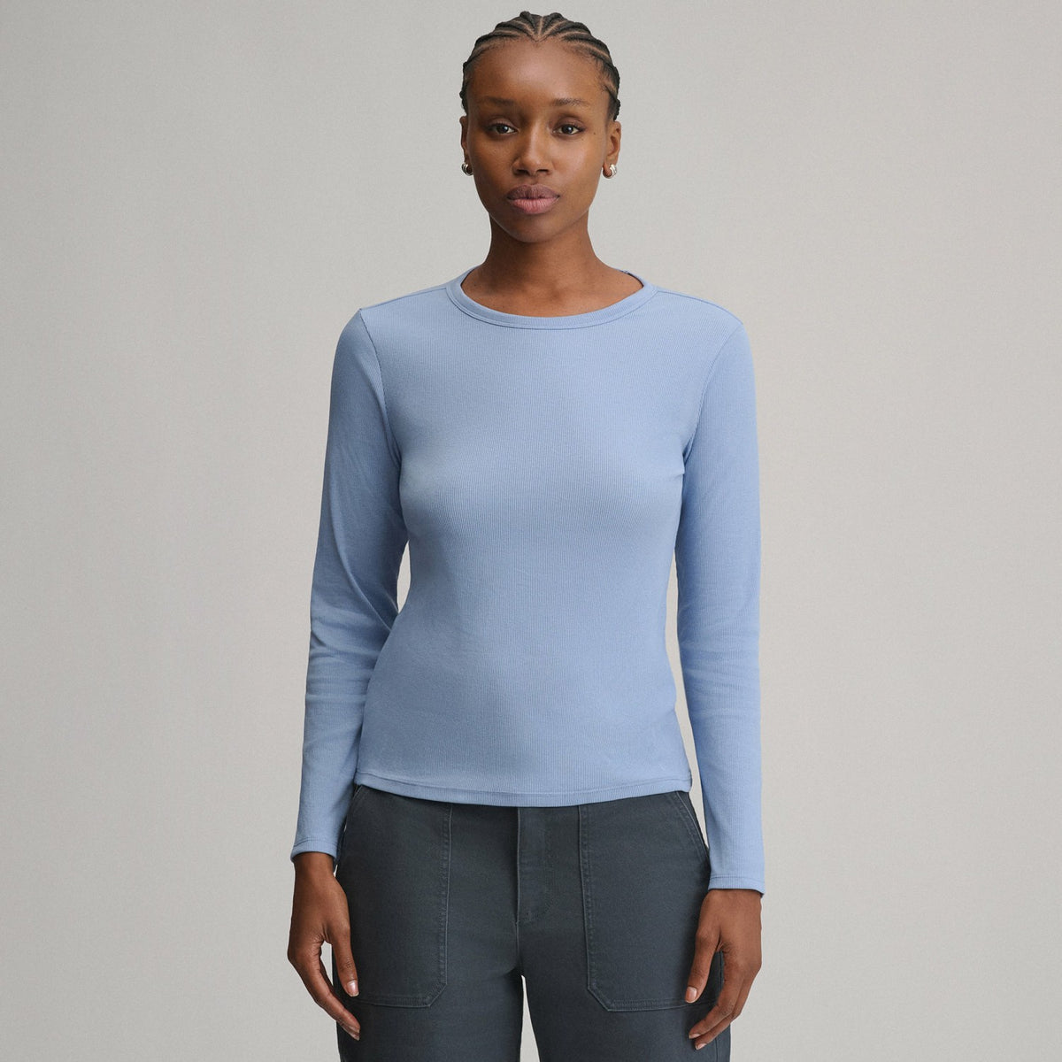 Women's Softline Rib Long-Sleeve Crew | Eddie Bauer