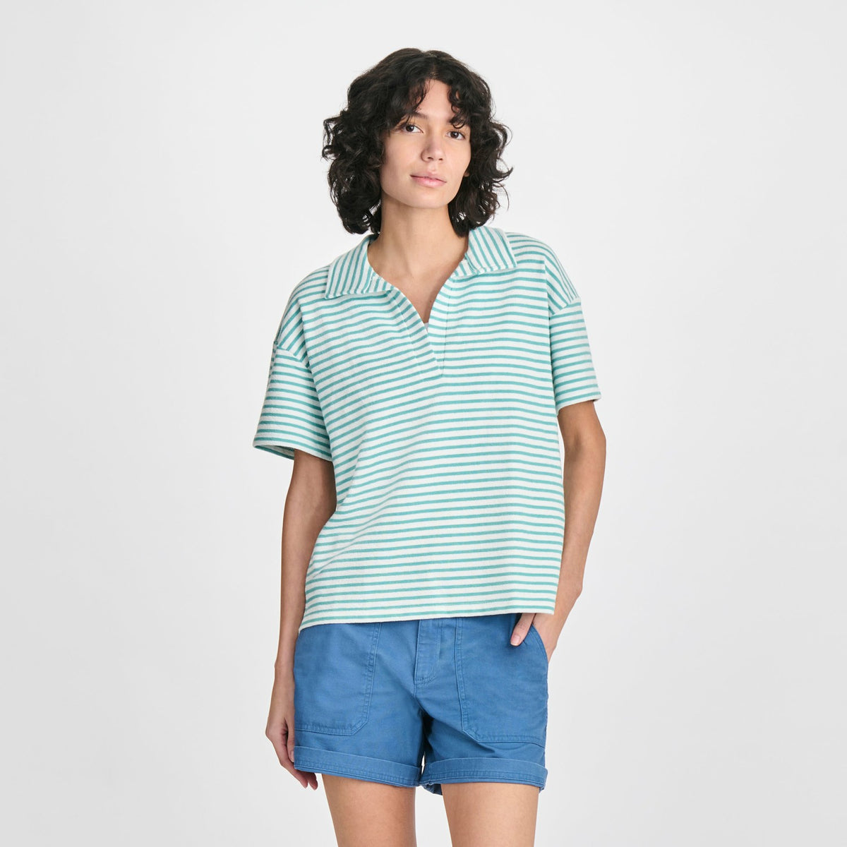 Women's Northport Textured SS Slub | Eddie Bauer