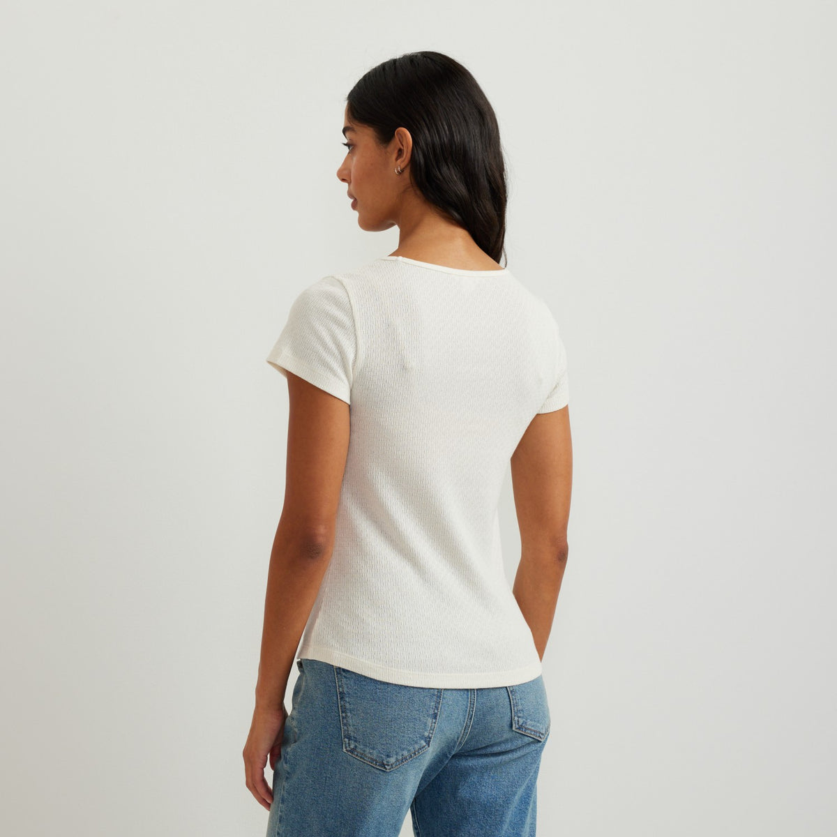 Women's Pointelle Dobby SS | Eddie Bauer