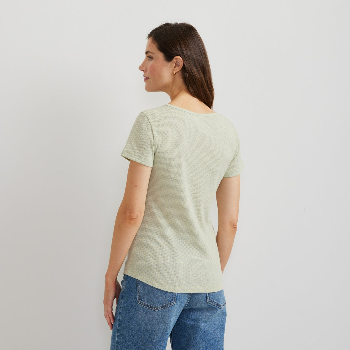 Women's Pointelle Dobby SS | Eddie Bauer