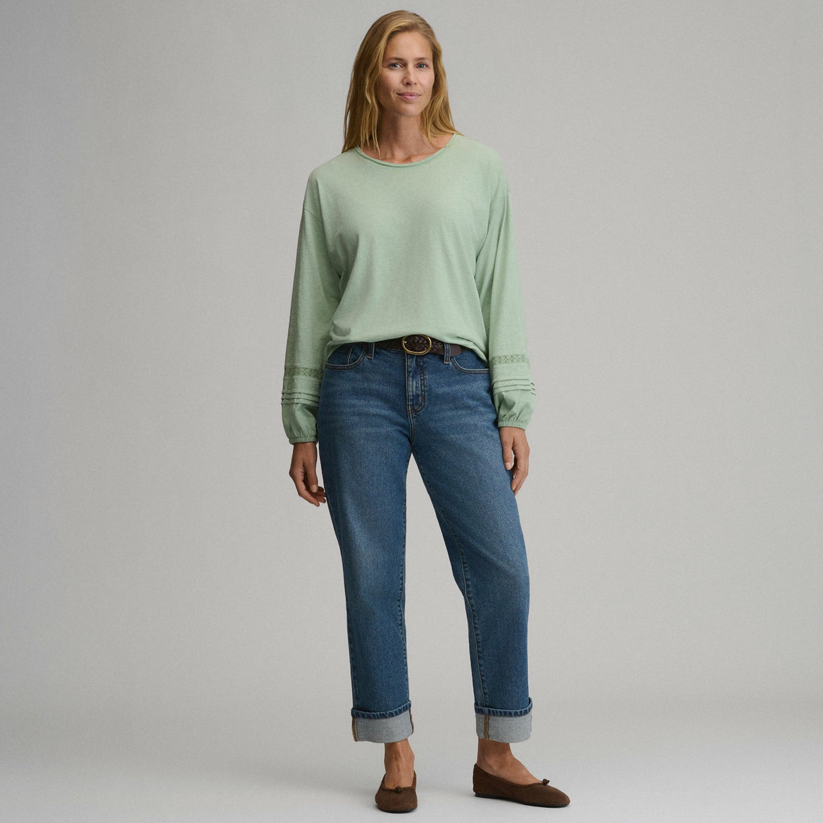 Women's Long-Sleeve Soft Relaxed Top | Eddie Bauer