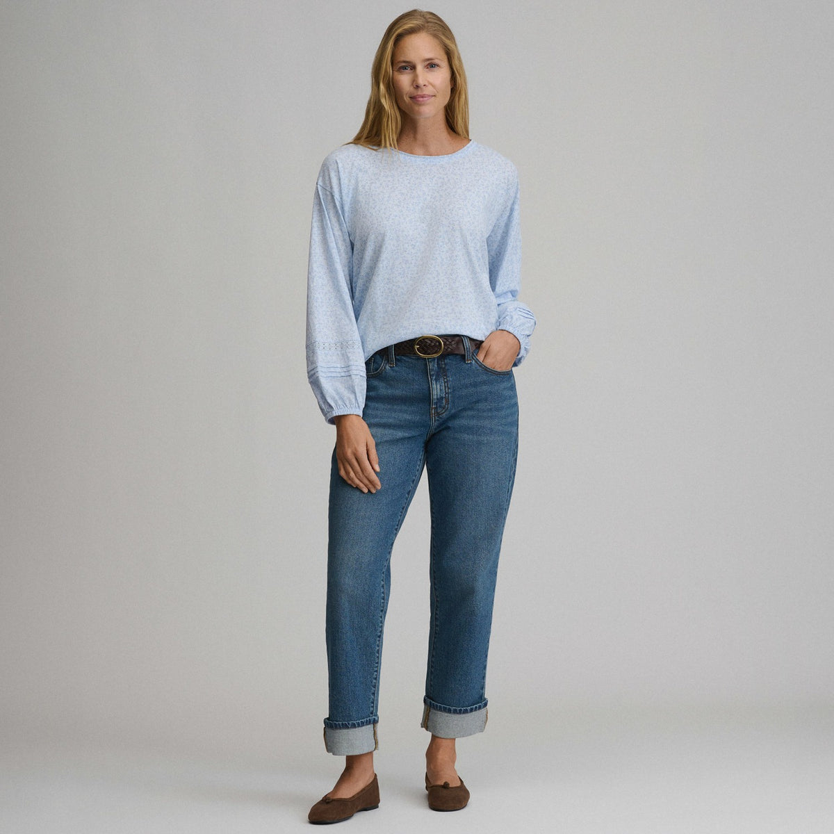 Women's Long-Sleeve Soft Relaxed Top | Eddie Bauer