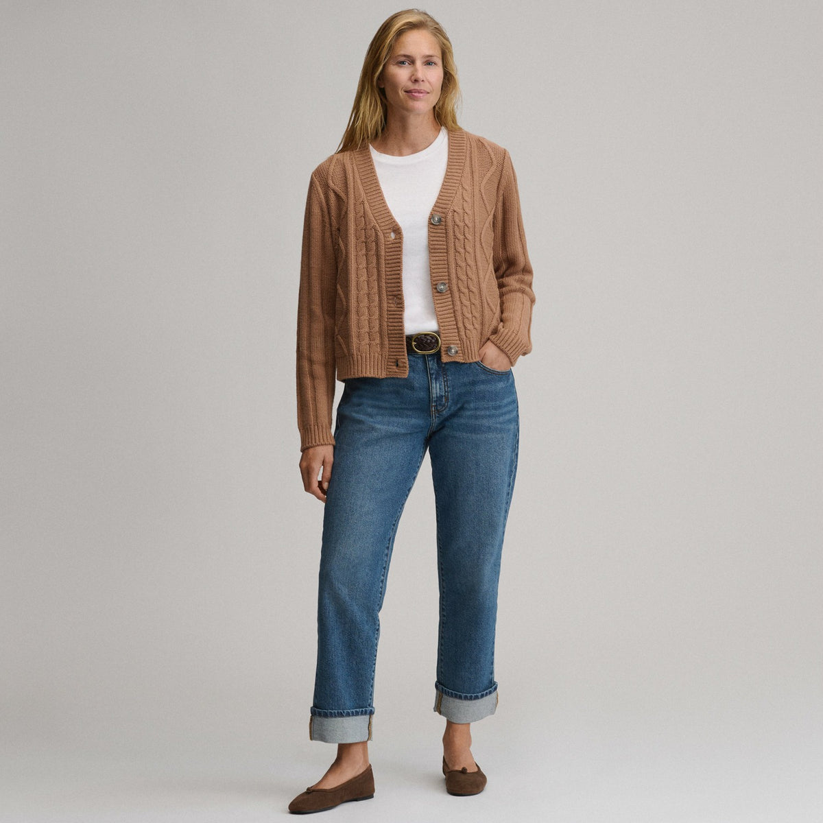 Women's Everloft Cable Cardigan Sweater | Eddie Bauer