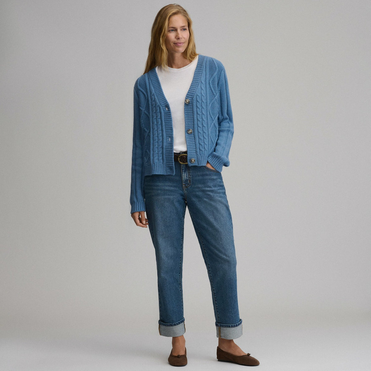 Women's Everloft Cable Cardigan Sweater | Eddie Bauer