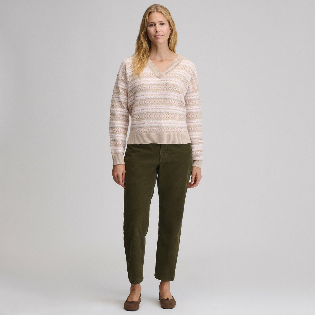 Women's Signature V-Neck Sweater - Pattern | Eddie Bauer