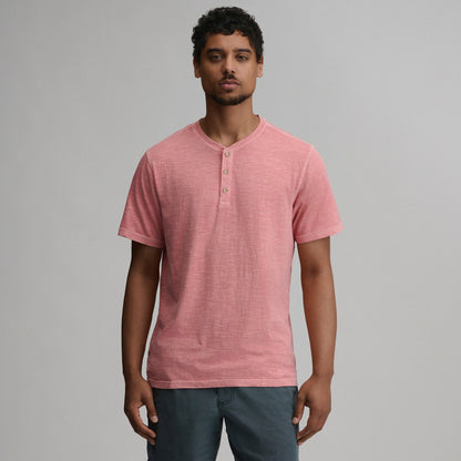Men's SS Sunwashed Cotton Henley | Eddie Bauer