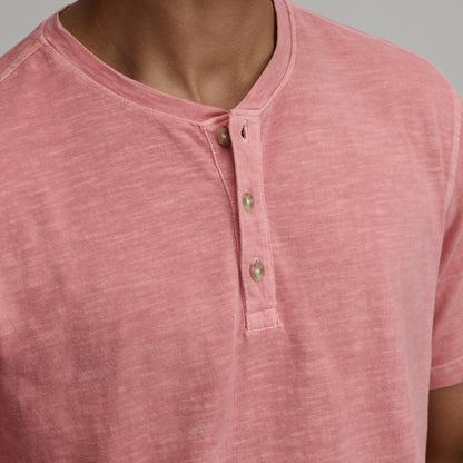 Men's SS Sunwashed Cotton Henley | Eddie Bauer