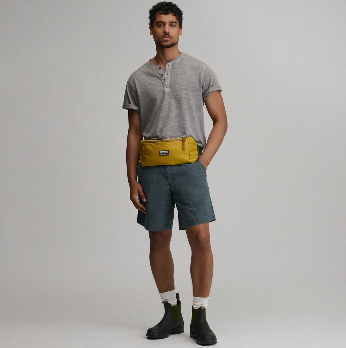 Men's SS Sunwashed Cotton Henley | Eddie Bauer