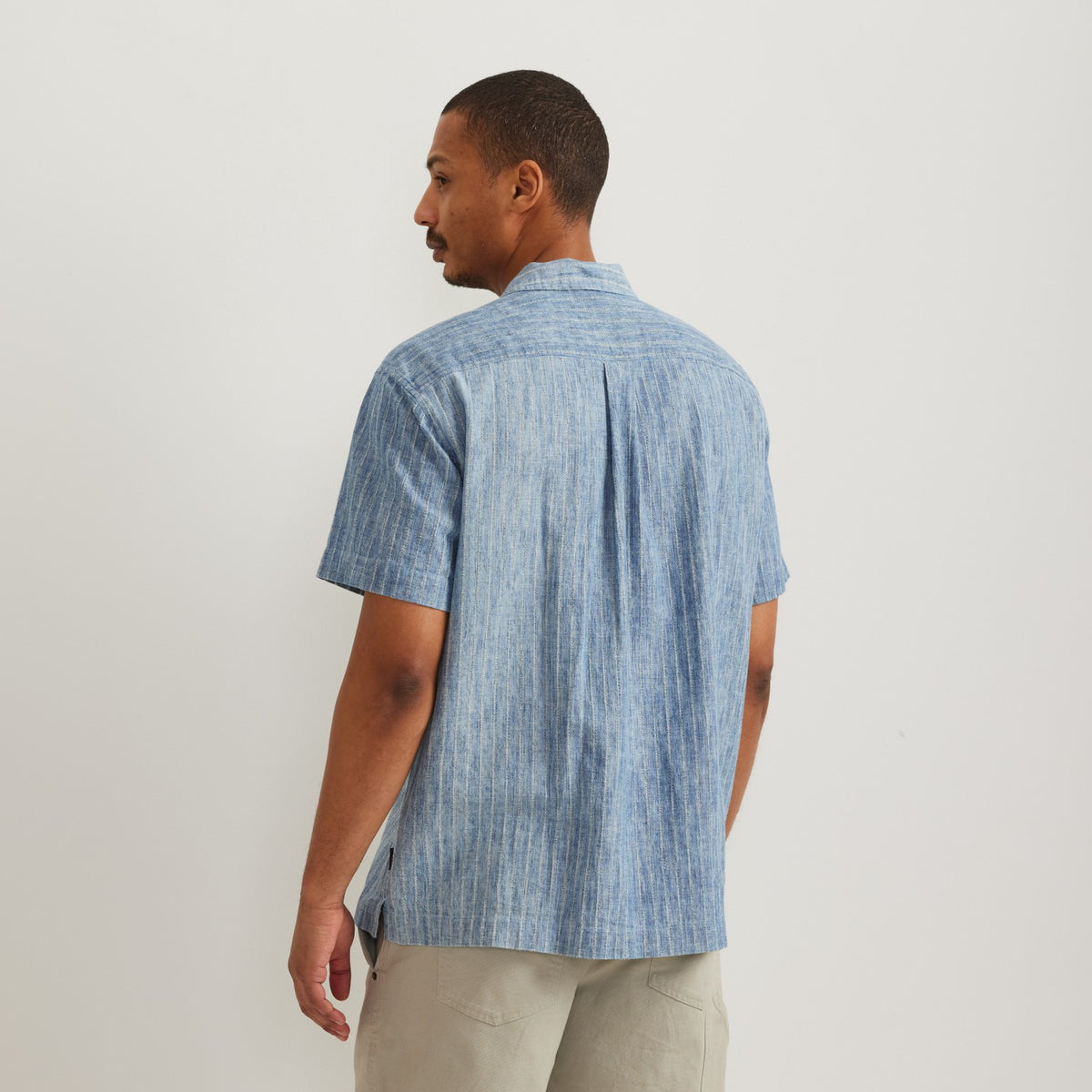 Men's Novelty Camp Shirt- Indigo | Eddie Bauer