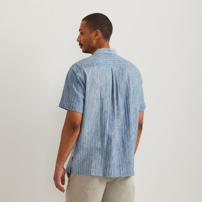 Men's Novelty Camp Shirt- Indigo | Eddie Bauer