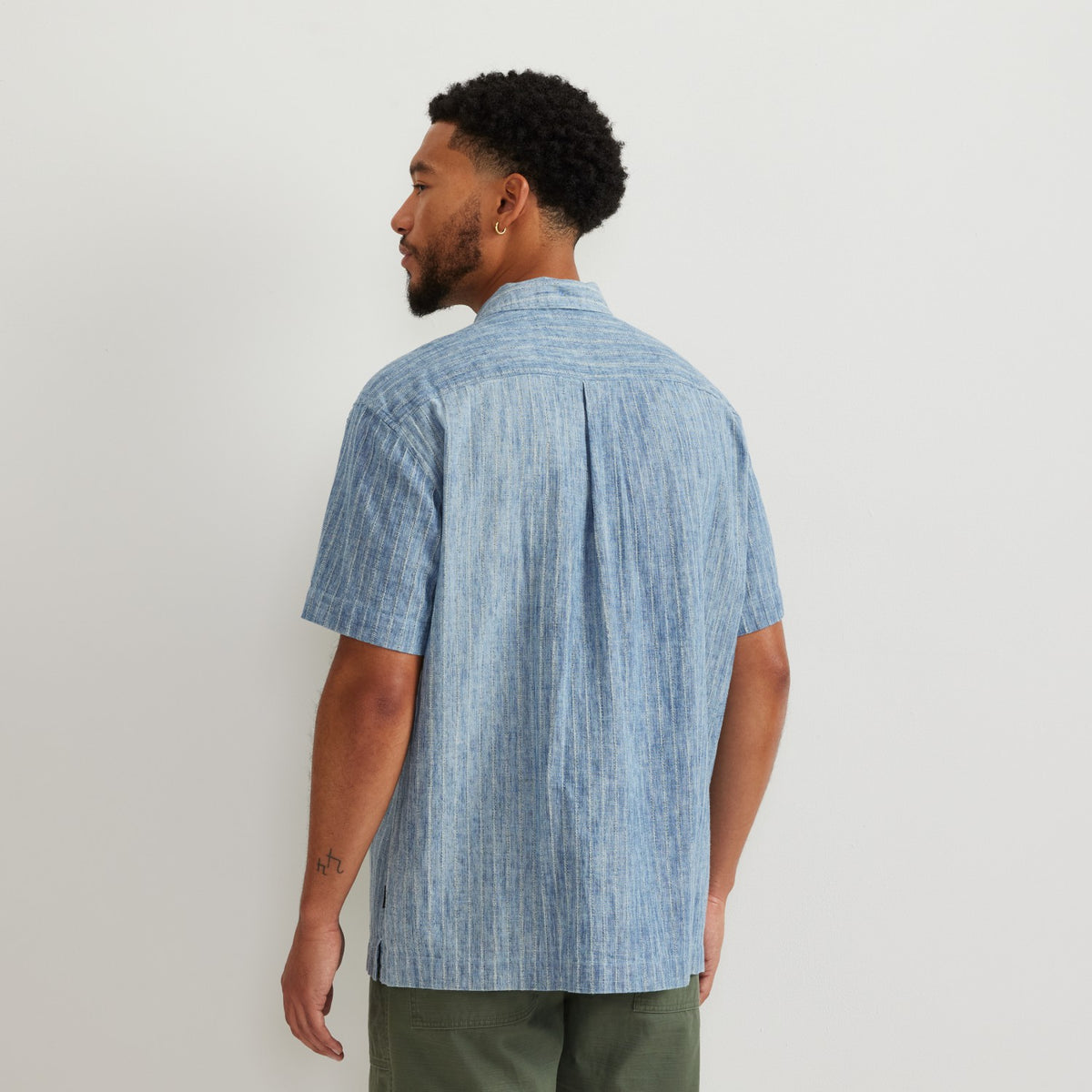 Men's Novelty Camp Shirt- Indigo | Eddie Bauer