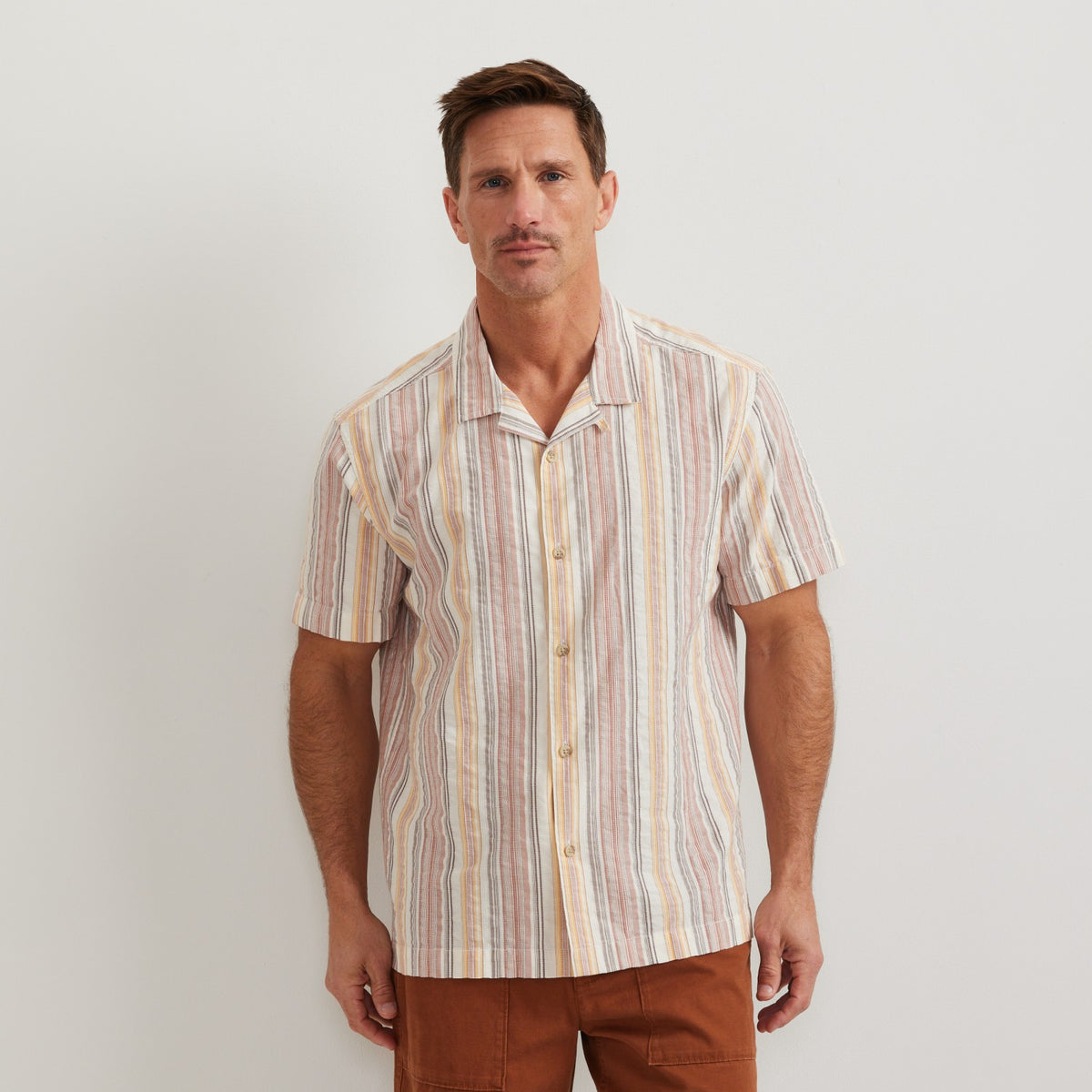 Men's Novelty Camp Shirt- Stripe | Eddie Bauer