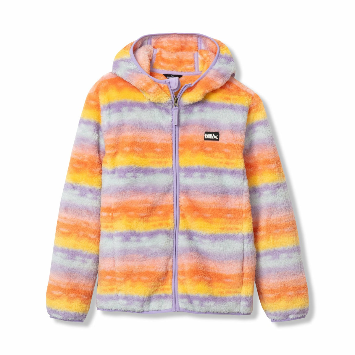 Kids Kids Quest Fleece Plush Hooded Jacket - Print | Eddie Bauer
