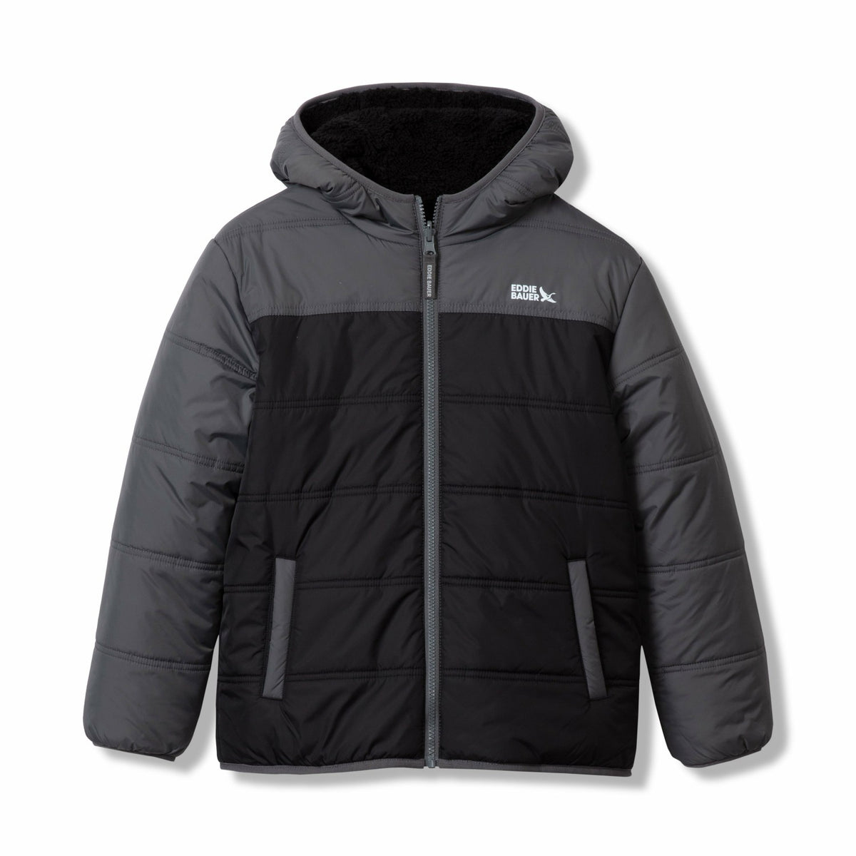 Kids Boys Deer Harbor Reversible Hooded Jacket | Eddie Bauer