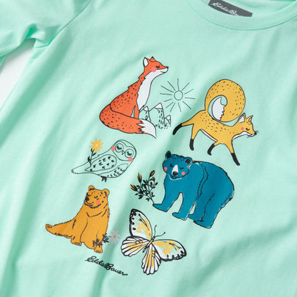Kids Girls Graphic Long-Sleeve Tee | Eddie Bauer