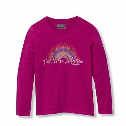 Kids Girls Graphic Long-Sleeve Tee | Eddie Bauer