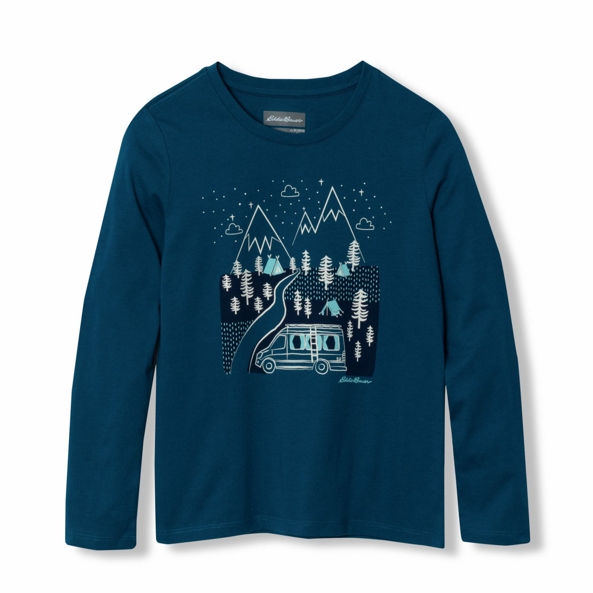 Kids Girls Graphic Long-Sleeve Tee | Eddie Bauer