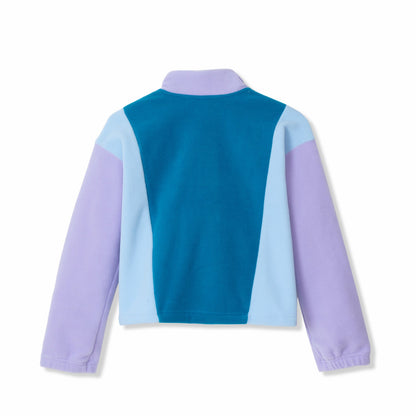 Kids Girls Quest Fleece Colorblock Full Zip Jacket | Eddie Bauer