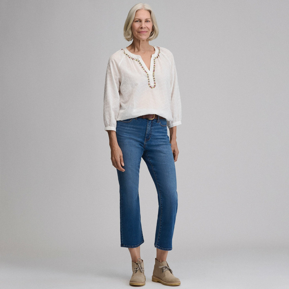 Women's Long-Sleeve Split-Neck Popover | Eddie Bauer