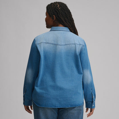 Women's Long-Sleeve Western Denim Shirt | Eddie Bauer