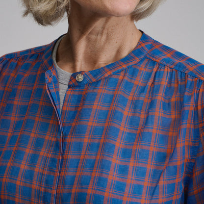 Women's Long-Sleeve Collarless Button-Down Shirt | Eddie Bauer