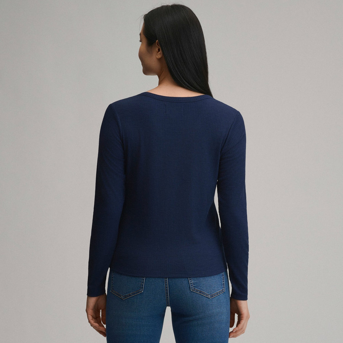 Women's Long-Sleeve Multi Button Henley | Eddie Bauer