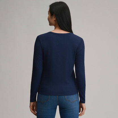 Women's Long-Sleeve Multi Button Henley | Eddie Bauer