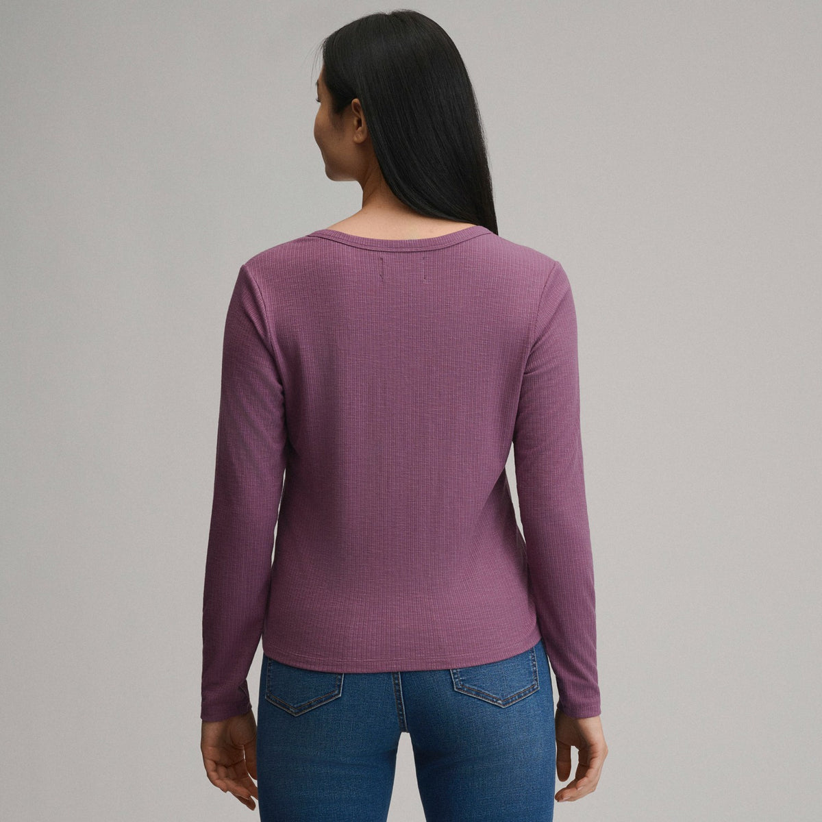 Women's Long-Sleeve Multi Button Henley | Eddie Bauer