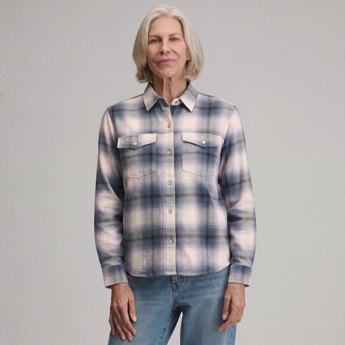 Women's Long-Sleeve Western Button-Down Shirt | Eddie Bauer