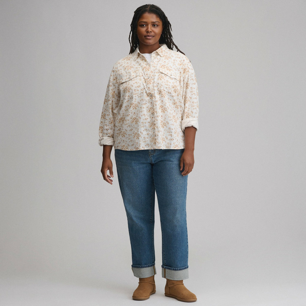 Women's Long-Sleeve Western Button-Down Shirt | Eddie Bauer