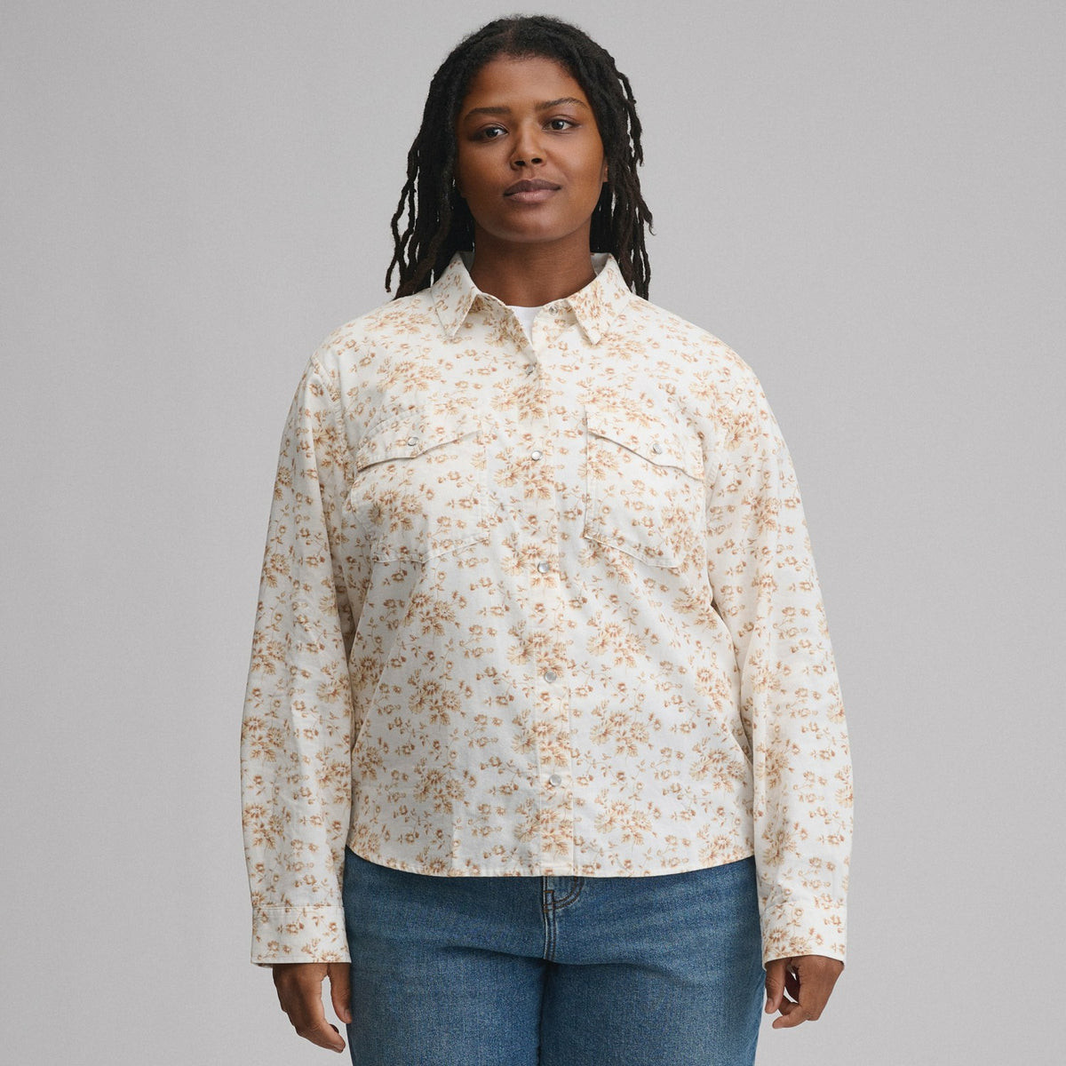 Women's Long-Sleeve Western Button-Down Shirt | Eddie Bauer