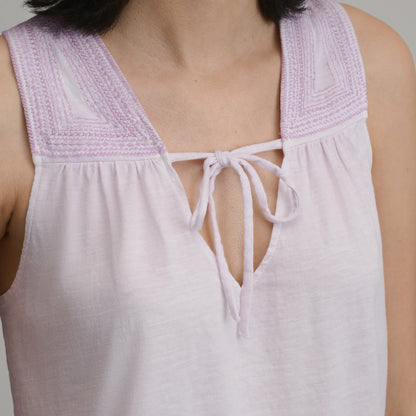 Women's Sunwashed Cotton Tie Front T | Eddie Bauer