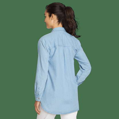 Women's Denim LS Overshirt | Eddie Bauer
