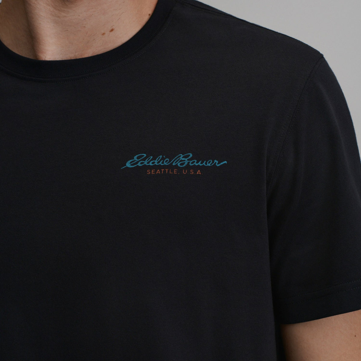 Men's EB Bauer Down Logo T-Shirt | Eddie Bauer