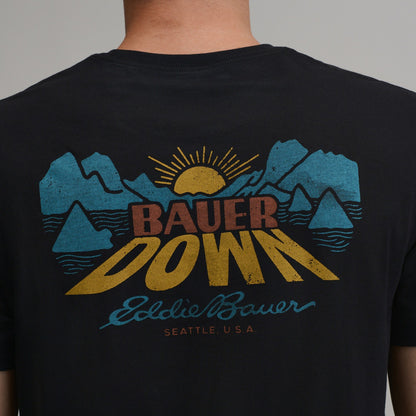 Men's EB Bauer Down Logo T-Shirt | Eddie Bauer