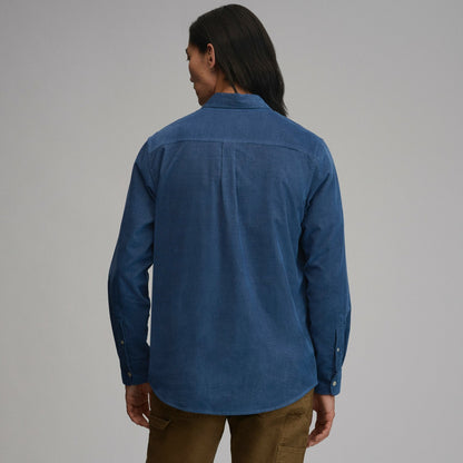 Men's Long-Sleeve Fine Wale Corduroy Shirt - Solid | Eddie Bauer