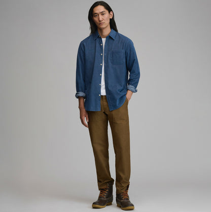 Men's Long-Sleeve Fine Wale Corduroy Shirt - Solid | Eddie Bauer