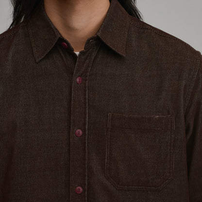 Men's Long-Sleeve Fine Wale Corduroy Shirt - Solid | Eddie Bauer