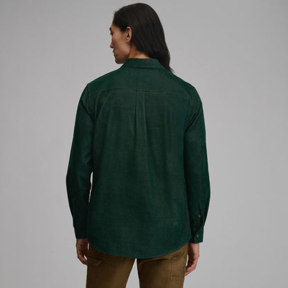 Men's Long-Sleeve Fine Wale Corduroy Shirt - Solid | Eddie Bauer
