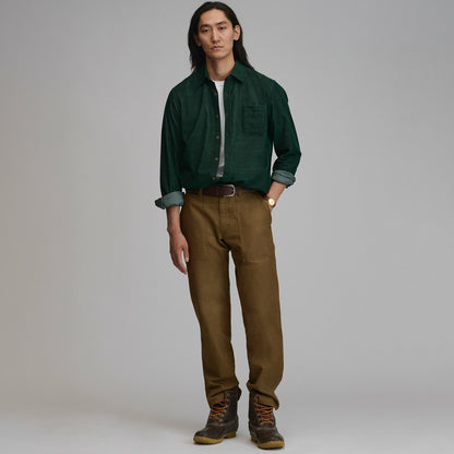 Men's Long-Sleeve Fine Wale Corduroy Shirt - Solid | Eddie Bauer