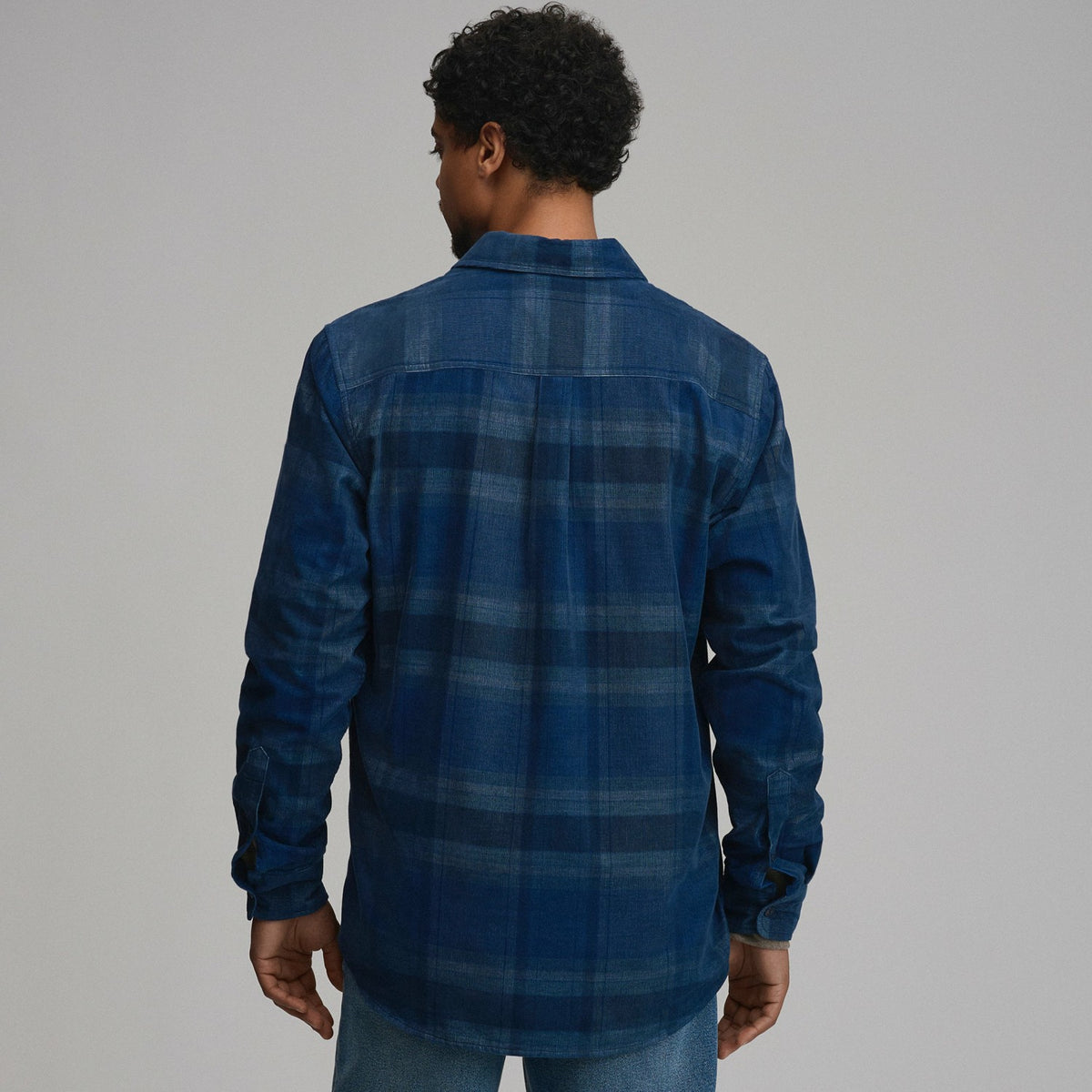 Men's Long-Sleeve Fine Wale Corduroy Shirt - Plaid | Eddie Bauer