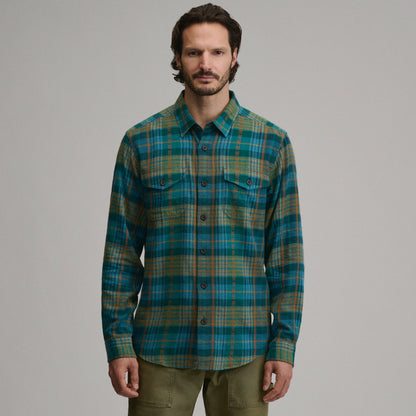 Men's Long-Sleeve Eddie's Cabin Shirt - Jacquard Plaid | Eddie Bauer