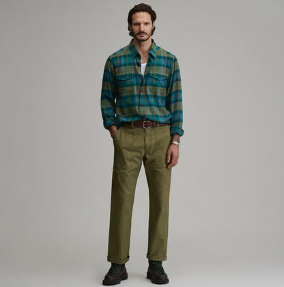 Men's Long-Sleeve Eddie's Cabin Shirt - Jacquard Plaid | Eddie Bauer