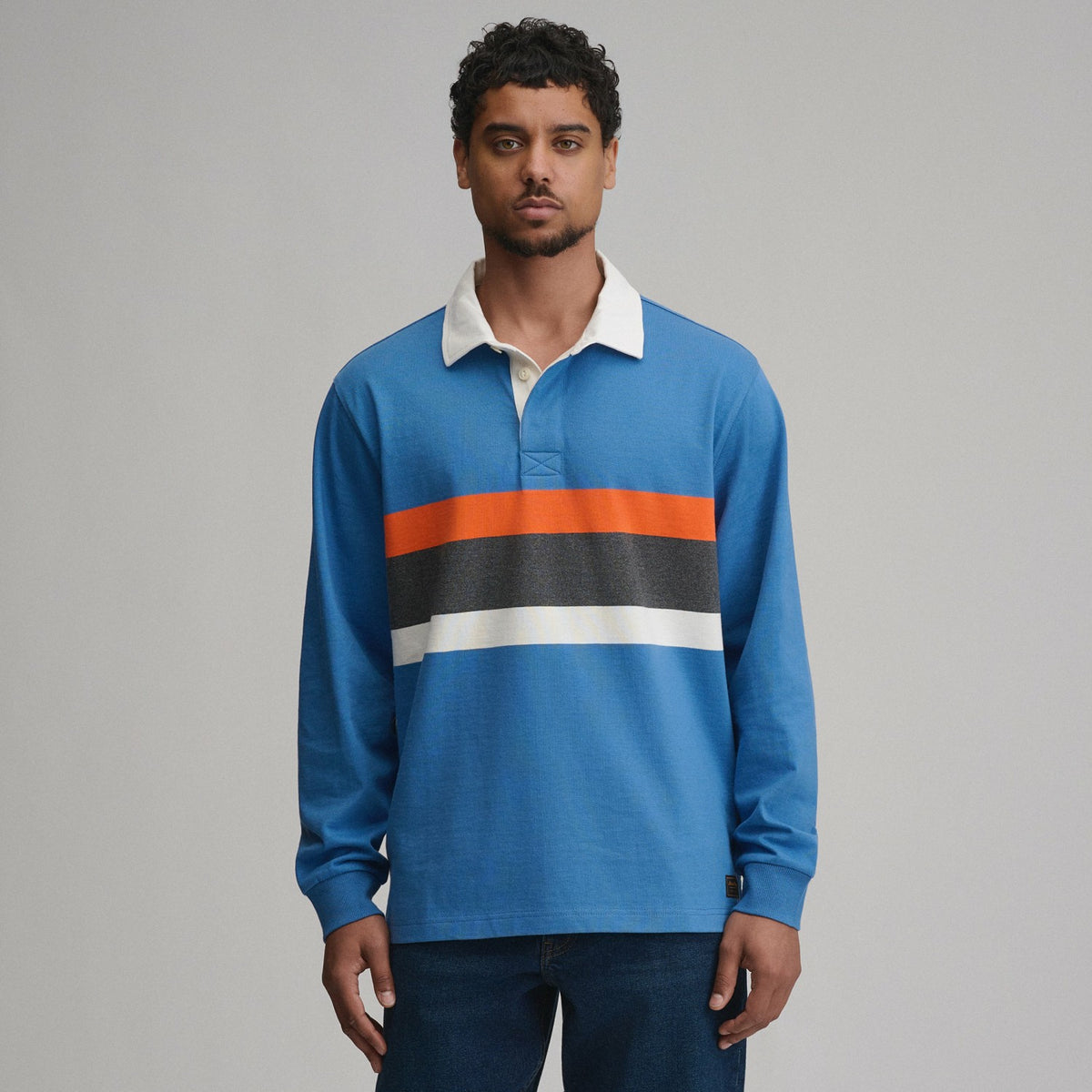 Men's Long-Sleeve Rugby Stripe Crew | Eddie Bauer