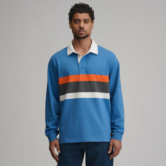 Men's Long-Sleeve Rugby Stripe Crew | Eddie Bauer